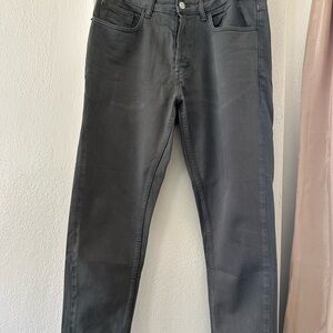 Men's Green Zara Slim Cropped Jeans